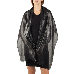 JANE CARR BLACK SCARF | WOMENS SIZE 190X40